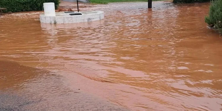 Aldeia de Brinches afetada por "tromba de água" que causou inundações