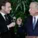 Brinde em português, chuva e amizade. O primeiro dia da visita de Macron