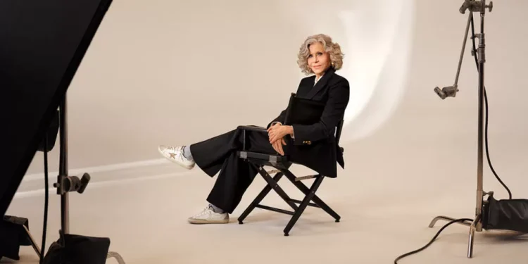 Ativista ambiental, como Jane Fonda foi parar em uma campanha de tênis de luxo?