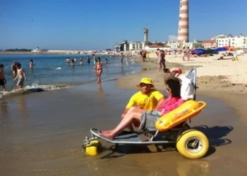 Mar avançou mais de 30 metros na Praia da Barra, Ílhavo