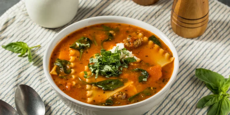 Como fazer uma ‘sopa’ de lasanha reconfortante e deliciosa