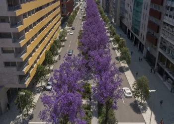 Menos jacarandás, mais estacionamento. Os planos para a Av. 5 de Outubro