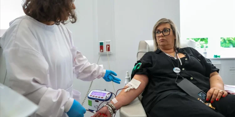 Presidente do RIR quis dar o exemplo e foi dar sangue