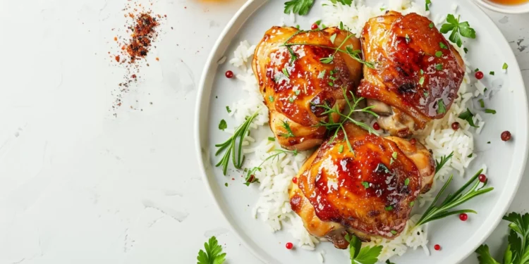 Vão umas coxas de frango fritas com mel e molho de soja na ‘air fryer’?