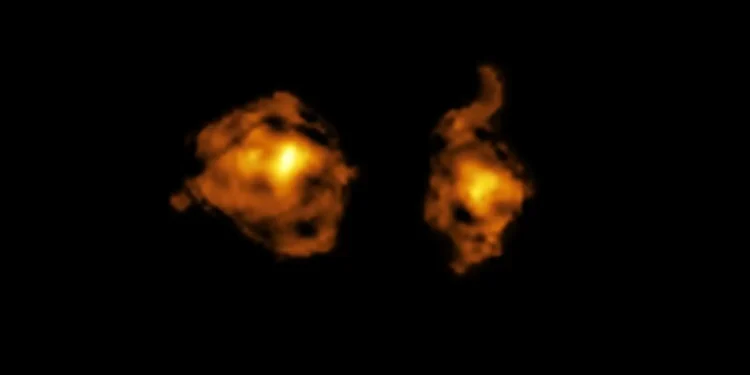 Observada colisão cósmica que reduz capacidade de galáxia formar estrelas