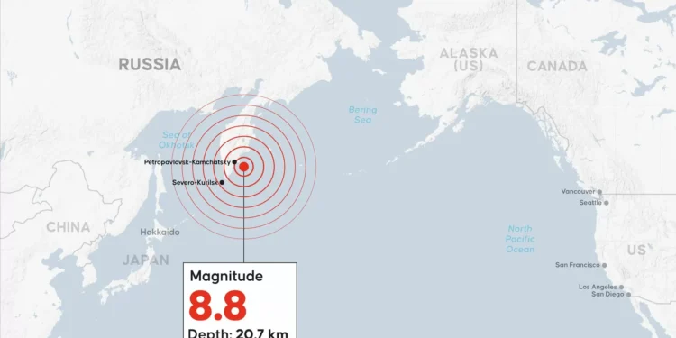 Sismo de magnitude 8.8 no lesta da Rússia leva a avisos de tsunami no Japão