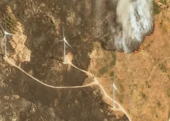 Imagens de satélite mostram dimensão da linha de fogo em Trancoso