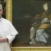 ​Papa recebe quadro de Santo Agostinho com um anjo