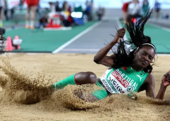 Evelise Veiga terceira no salto em comprimento de Guadalajara