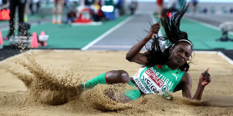 Evelise Veiga terceira no salto em comprimento de Guadalajara