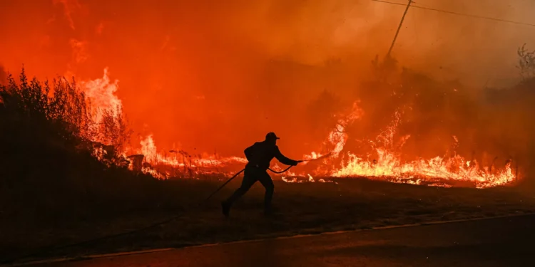 Santa Comba da Vilariça cercada pelo fogo e sem bombeiros no combate