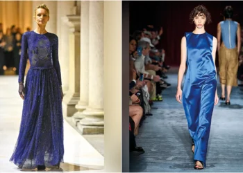 Azul é a cor mais quente: por que a tonalidade domina a temporada de desfiles